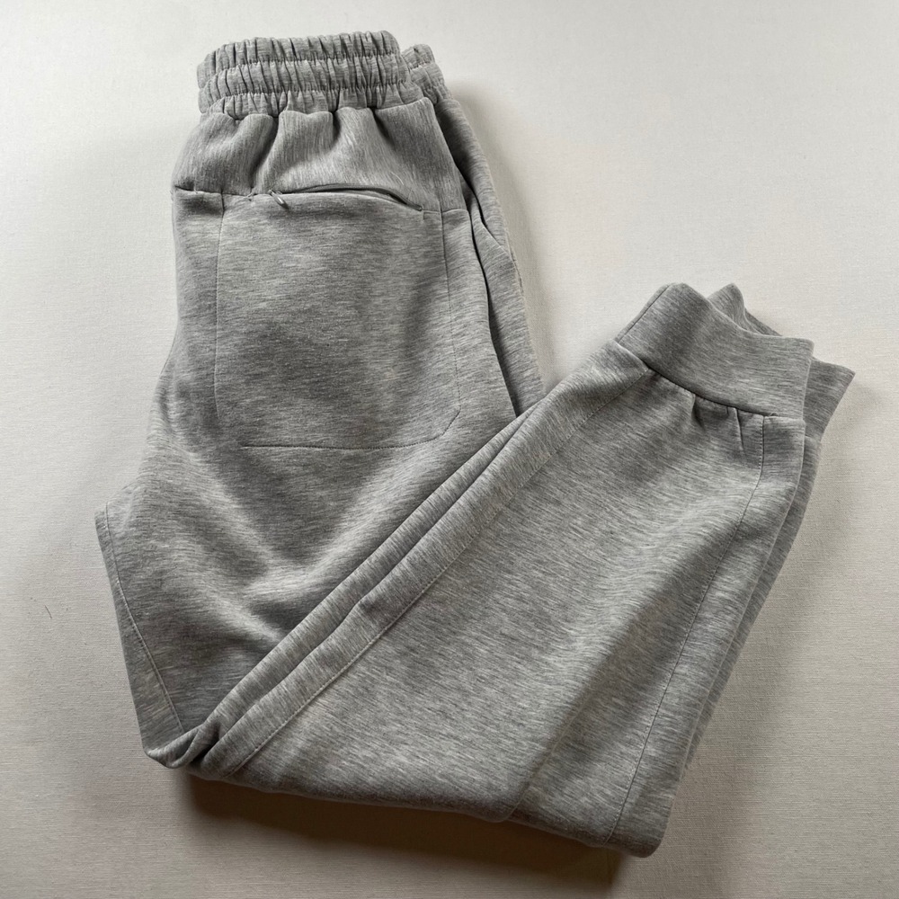 YoungLA Mens Heather Gray Jogger Sweatpants Athletic Gym Tapered Pants Small